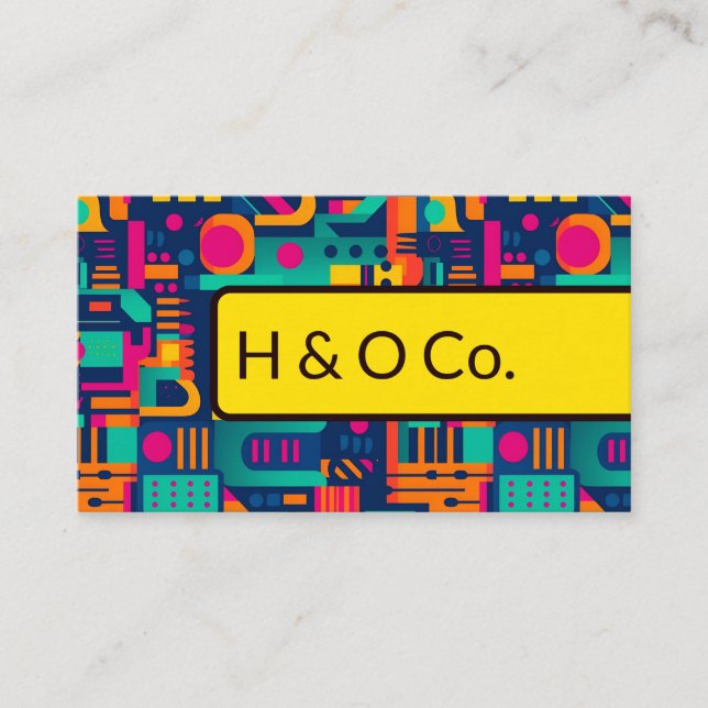 Moderna tecnología Web QR Código tarjeta de visita (Anverso)