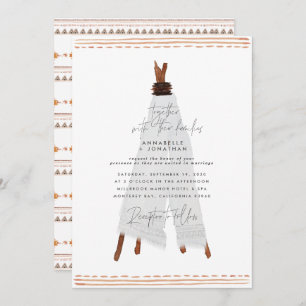 Moderna tepee bohemia elegante rústico patio trase