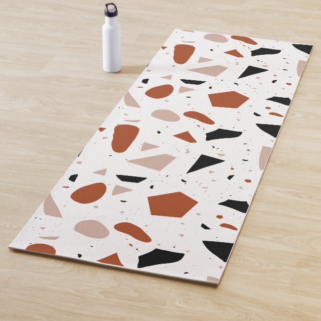 Moderna Terrazzo Geométrica Estética Boho Yoga Mat (In situ)