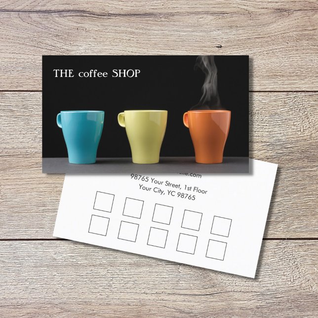 Moderna tienda de té con tarjeta de fidelidad de m (Subido por el creador)