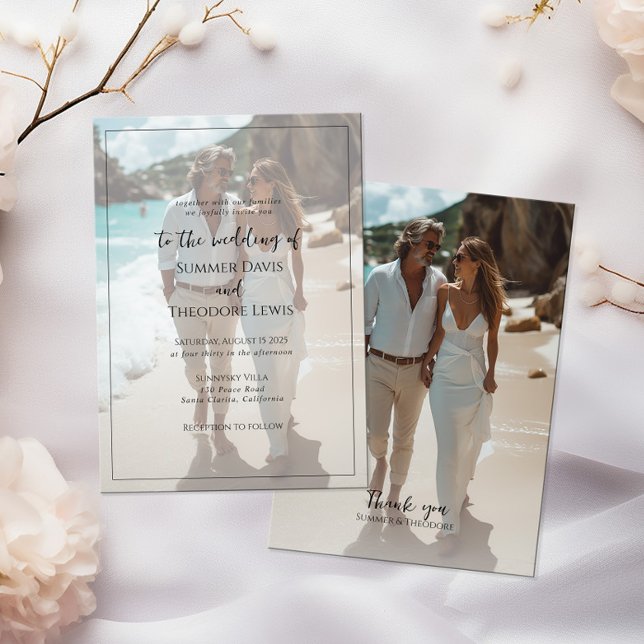 Moderna tipografía de la invitación a la boda para (Subido por el creador)