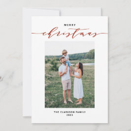 Moderna tipografía de mezcla rojo Feliz Navidad