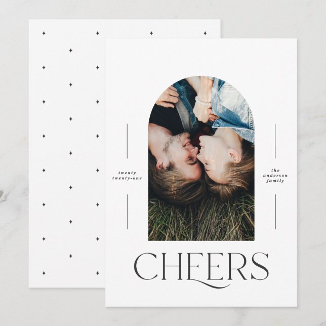 Moderna tipografía fotográfica 1 Navidades negros  (Anverso / Reverso)