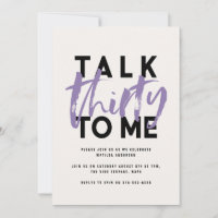 Moderna tipografía mínima femenina púrpura 30 char