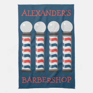 Moderna toalla de bar de barberros personalizada