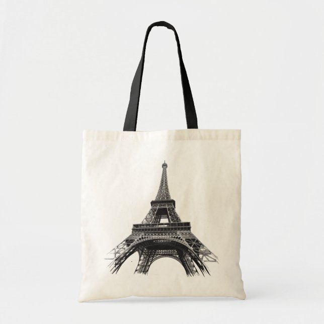 Moderna Torre Eiffel París Bolsa de Tote Francesa (Frente)