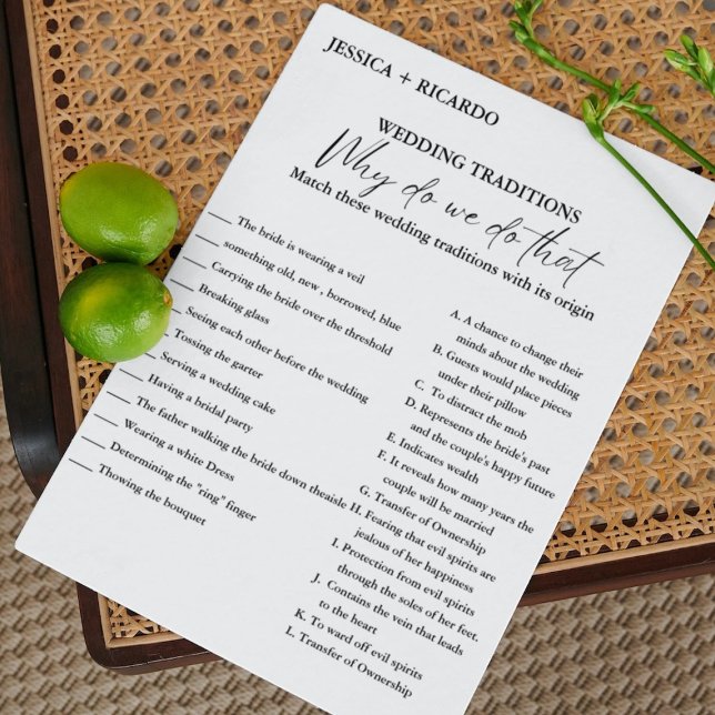 Moderna tradición Boda Tarjeta de juego para ducha (Subido por el creador)