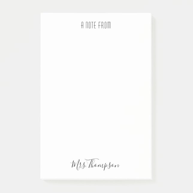 Moderna Una Nota De La Publicación Del Nombre Del  (Anverso)