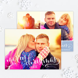 Moderna versión de la escritura blanca de navidad