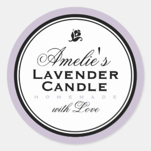 MODERNA VINTAGE LAVENDER PEGATINA PERSONALIZADO