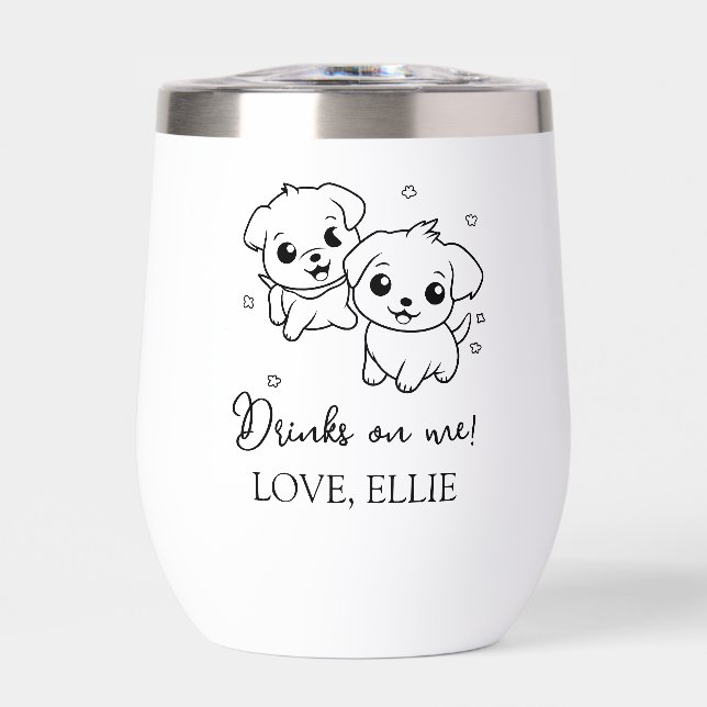 Moderna y elegante bebida sobre mí Mascota fotográ (Frente)