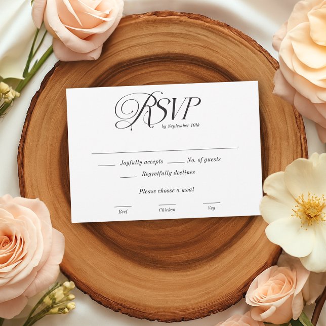 Moderna y elegante boda de caligrafía RSVP (Subido por el creador)