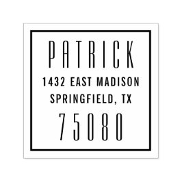 Moderna y elegante dirección de retorno Sello de a