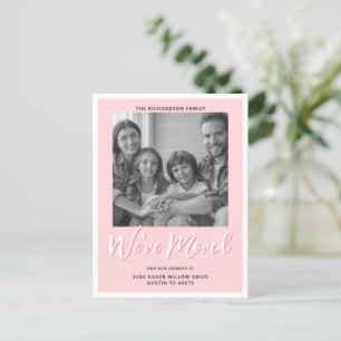 Moderna y elegante foto de Invitación móvil rosa