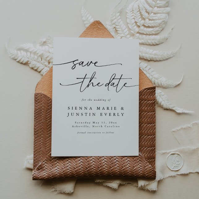 Moderna y elegante foto Guardar la tarjeta de fech (Subido por el creador)