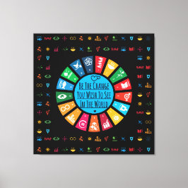 Moderna y elegante galería de arte en la pared art