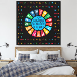 Moderna y elegante galería de arte en la pared art