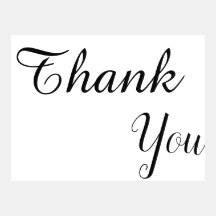 Moderna y elegante guión de agradecimiento