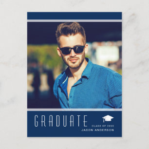 Moderna y elegante Invitación de Graduado Fotograf