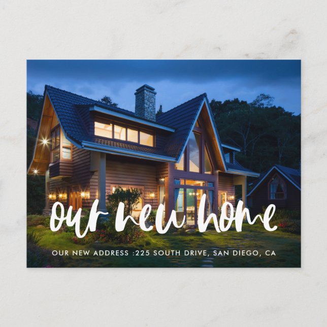 Moderna y elegante invitación de movimiento de fot (Anverso)