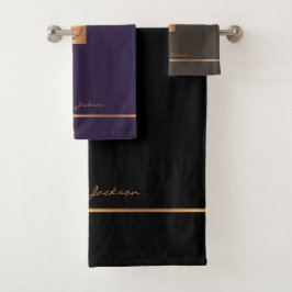 Moderna y elegante moda de oro monogramado rayas g