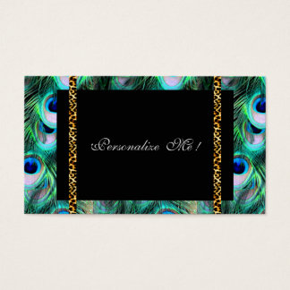 Moderna y elegante moda Girly Peacock & Leopard