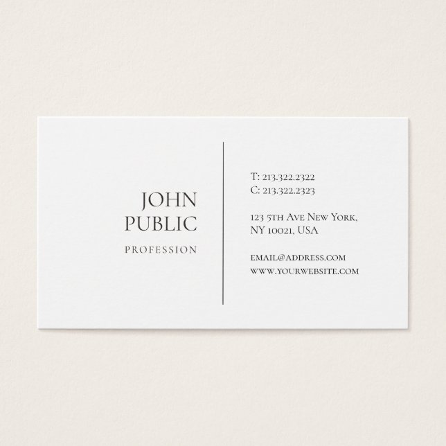 Moderna y elegante Moda profesional simple (Frente)