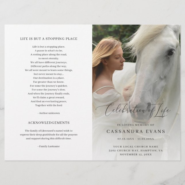 Moderna y elegante programa de celebración de la v (Anverso)