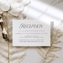 Moderna y elegante recepción de bodas de tipografí