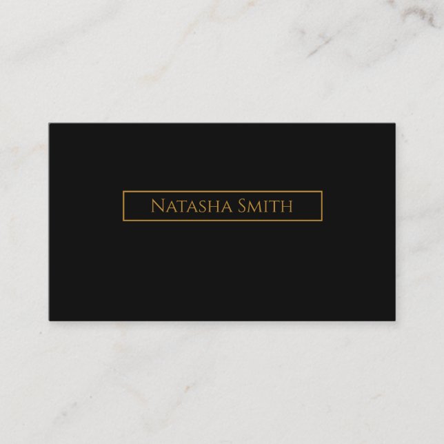 Moderna y elegante tarjeta de Moda Gold (Anverso)