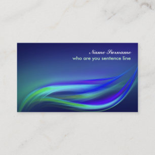 moderna y elegante tarjeta de visita azul profundo