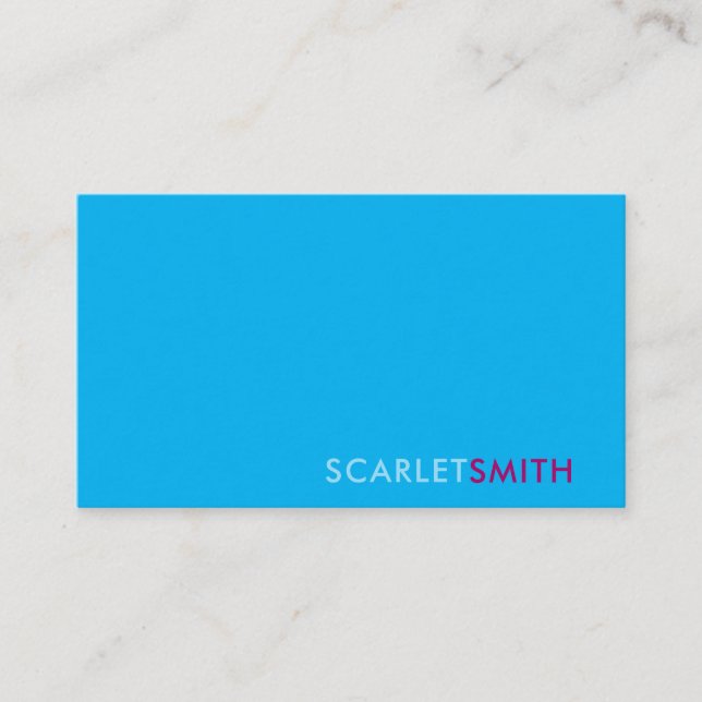 Moderna y elegante tarjeta de visita minimalista s (Anverso)