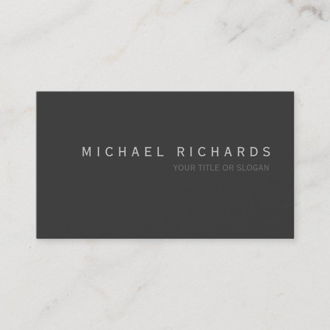Moderna y elegante tarjeta de visita simple (Anverso)
