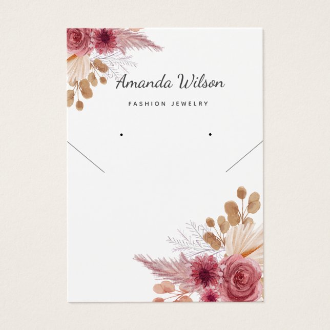 Moderna y elegante tarjeta de visualización de col (Frente)