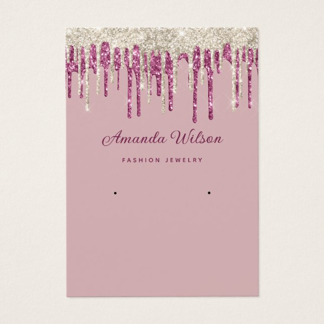 Moderna y elegante tarjeta de visualización de tal (Frente)