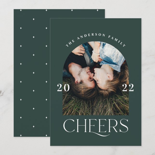 Moderna y elegante tipografía de moda navidades ve (Anverso / Reverso)
