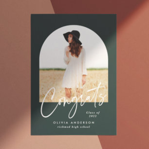 Moderna y elegante tipografía fotográfica graduaci