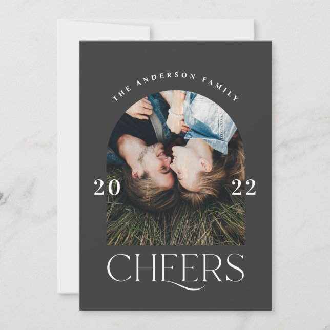 Moderna y elegante tipografía Navidades negros + b (Anverso)