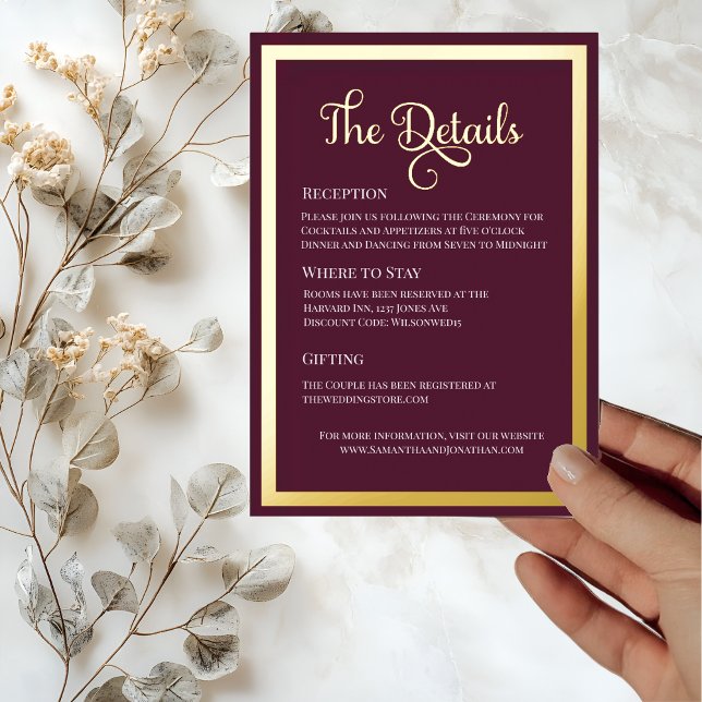 Moderna y elegante tipografía Tarjeta de detalles  (Subido por el creador)