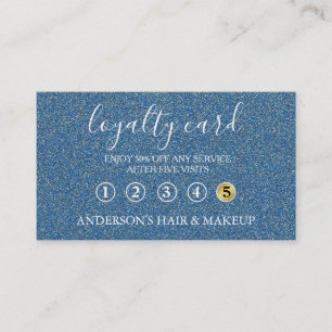 Moderna y elegante tipografía Tarjeta de fidelidad