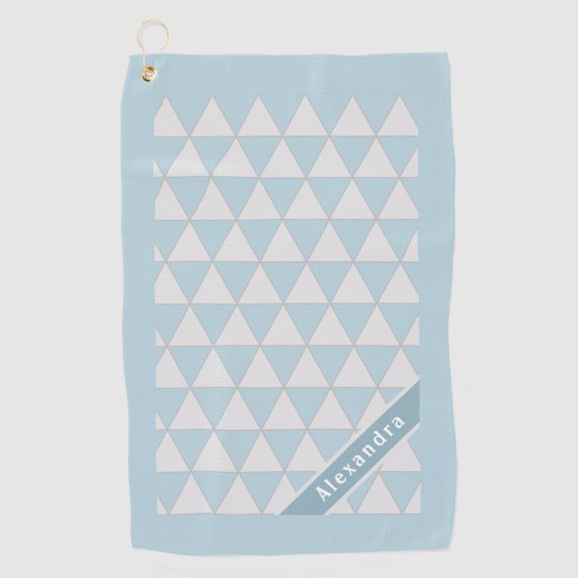 Moderna y elegante toalla de golf personalizada pa (Anverso)