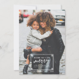 Moderna y Mínima Muy Feliz Fotos De Navidad