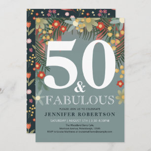 Moderna y Moda 50 y Fabulosa Invitación al cumplea