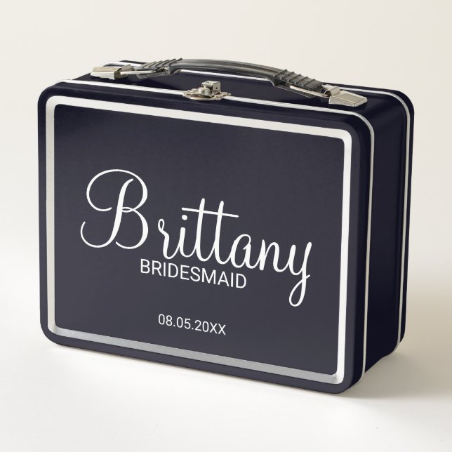 Moderna y personalizada Bridesmaids Caja de regalo (Anverso)