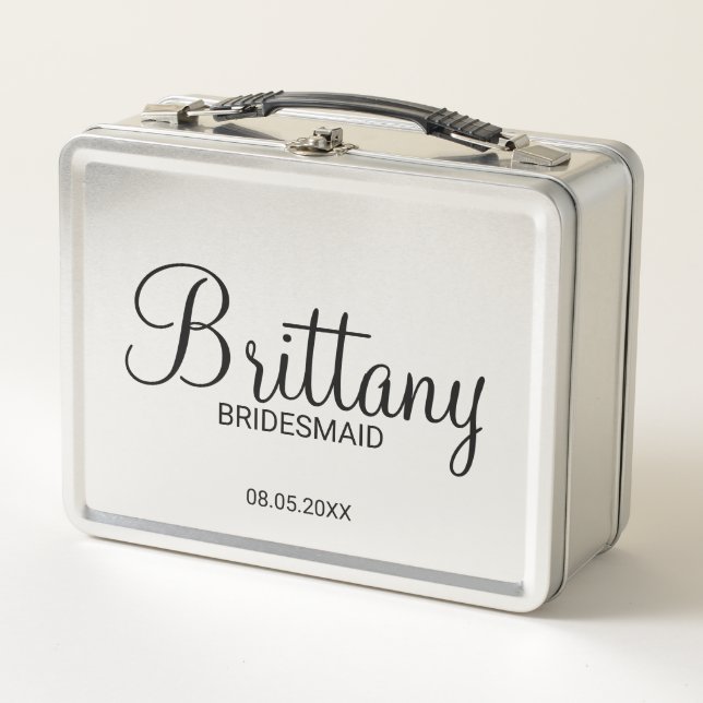 Moderna y personalizada Bridesmaids Caja de regalo (Anverso)