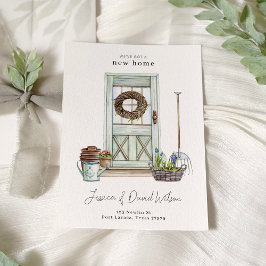 Moderna y simple Invitación de movimiento en el ho