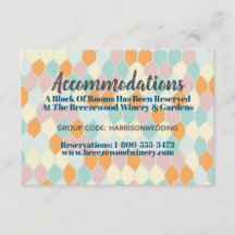 Modernamente retro | Tarjeta de alojamiento de Hot