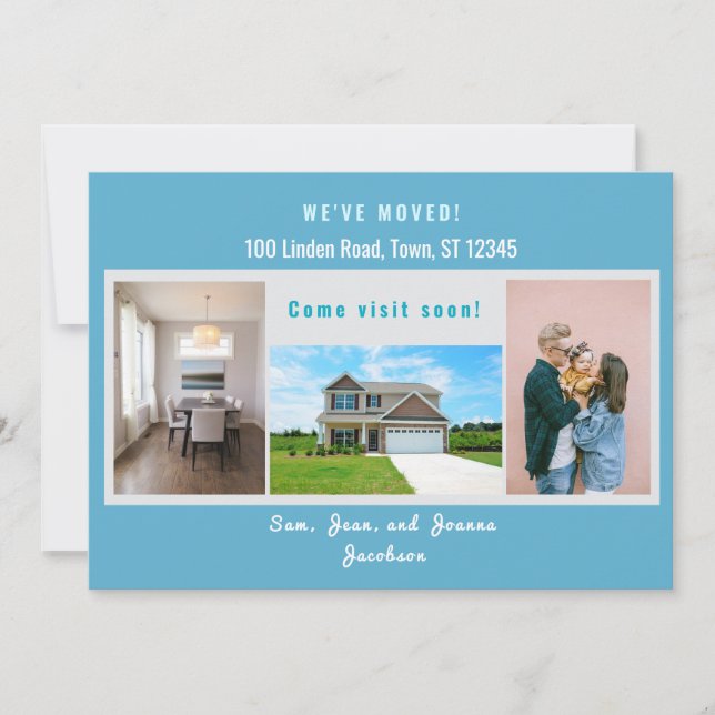 Modernas 4 fotos que hemos movido la Invitación (Anverso)