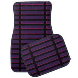 Modernas Alfombrillas de auto de auto violeta negr