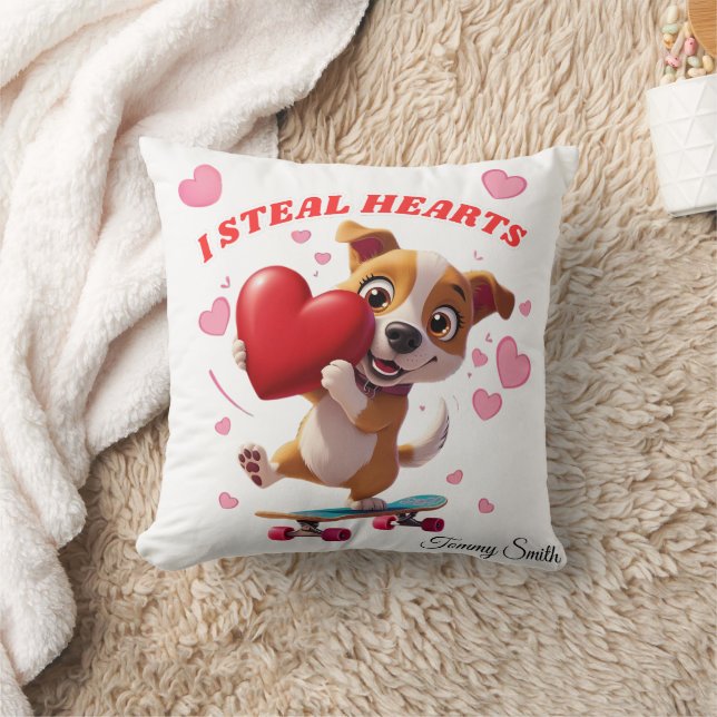 Modernas almohadas de San Valentín sentimental par (Manta)